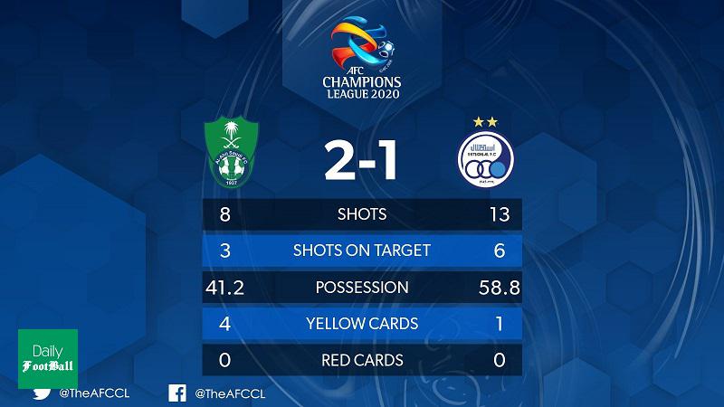 نتیجه بازی رفت استقلال و الاهلی امشب دوشنبه 28 بهمن 98