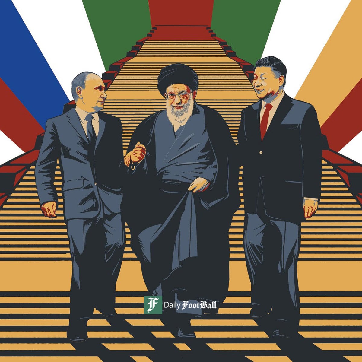عکس| پوستر معنادار وال استریت ژورنال از امام خامنه ای و پوتین | دیلی 3