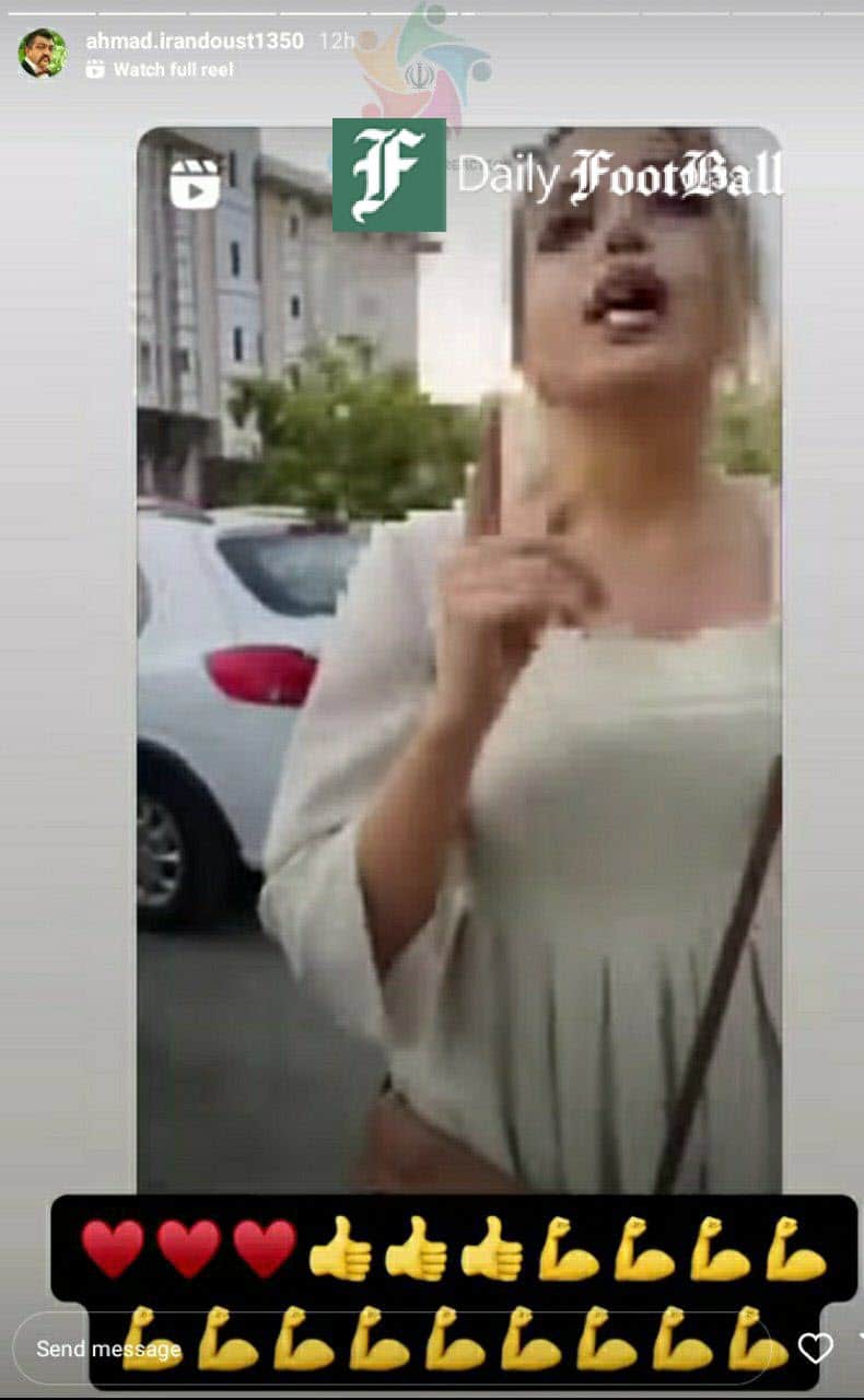 عکس| حمایت بی شرمانه احمد ایراندوست از زن هتاک به امام حسین (ع) | دیلی 3
