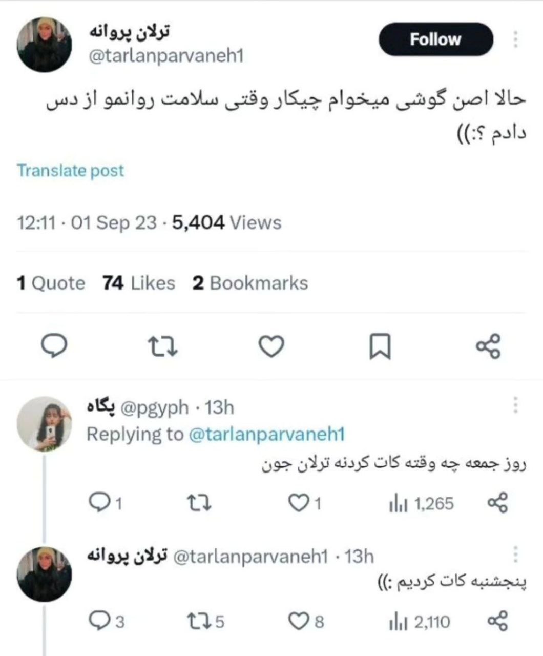 عکس| شروین حاجی پور ترلان پروانه را کتک زد؛ این بود شعار «زن زندگی آزادی»؟ | دیلی 3