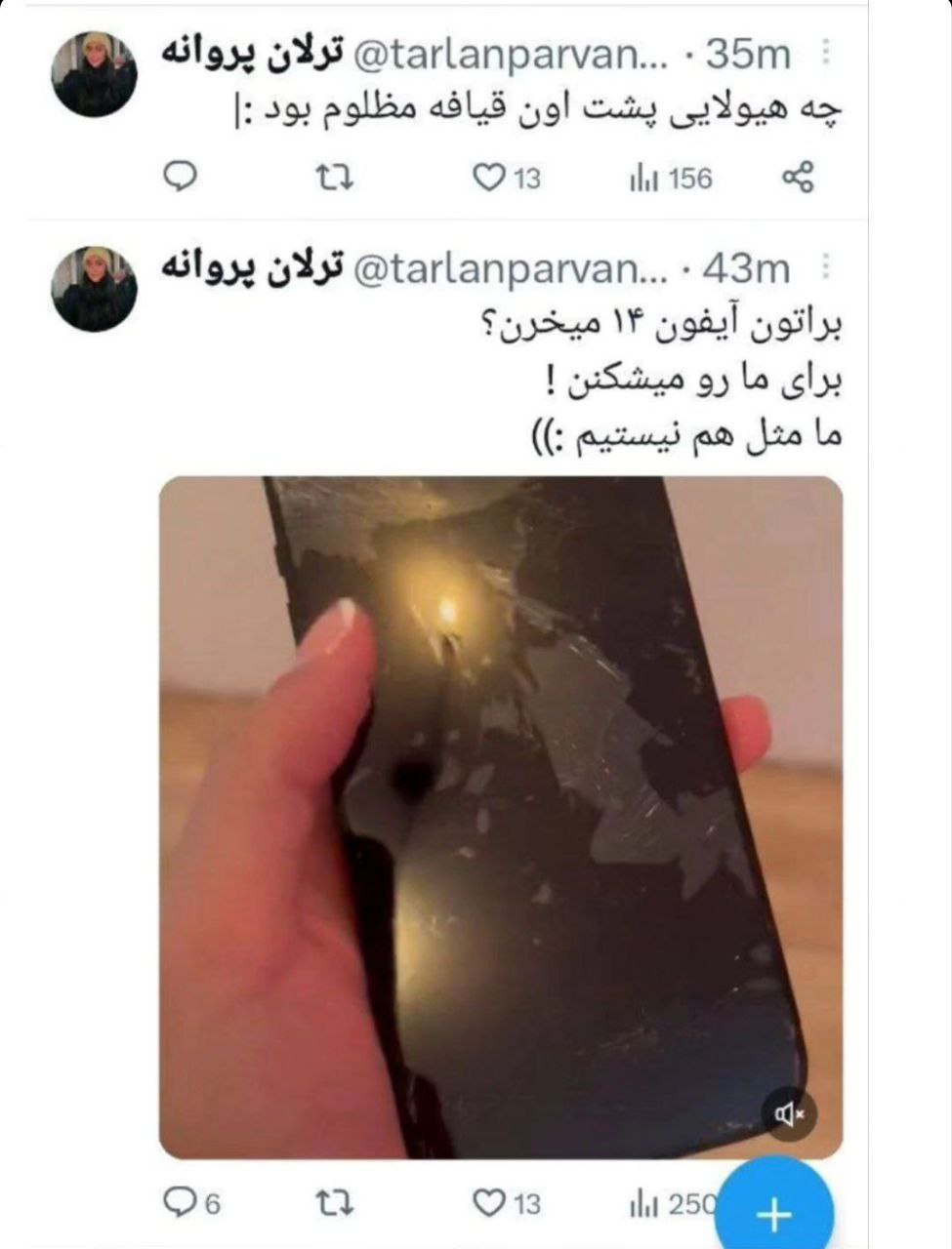 عکس| شروین حاجی پور ترلان پروانه را کتک زد؛ این بود شعار «زن زندگی آزادی»؟ | دیلی 3