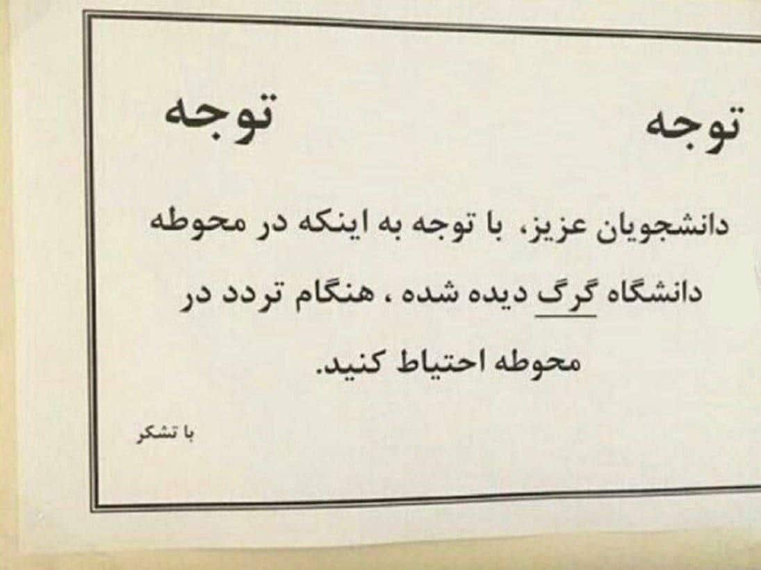 عکس| هشدار عجیب دانشگاه علوم تحقیقات به دانشجویان! | دیلی 3