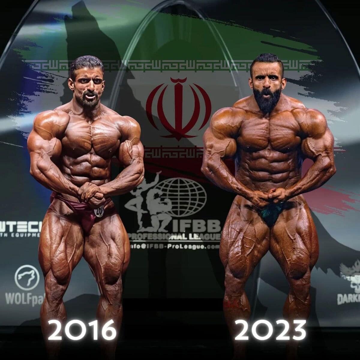 عکس| تغییرات باورنکردنی هادی چوپان در چند سال؛ گرگ پارسی اینطور قهرمان آرنولد کلاسیک شد | دیلی 3