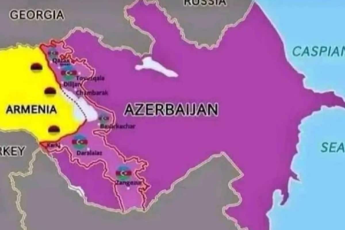 عکس| توهم رسانه های جمهوری آذربایجان درباره نقشه این کشور در سال 2025 | دیلی 3