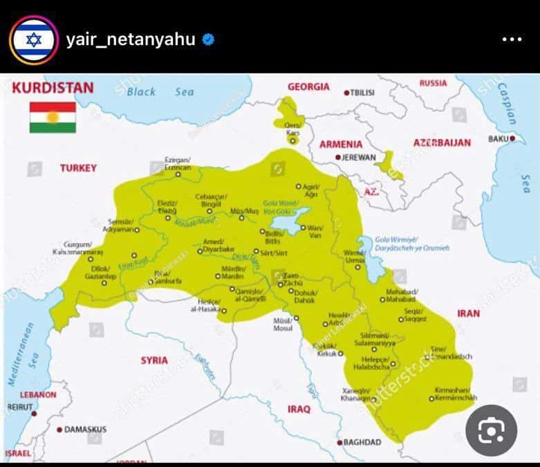 عکس| نقشه شوم پسر نتانیاهو برای تجزیه ایران | دیلی 3