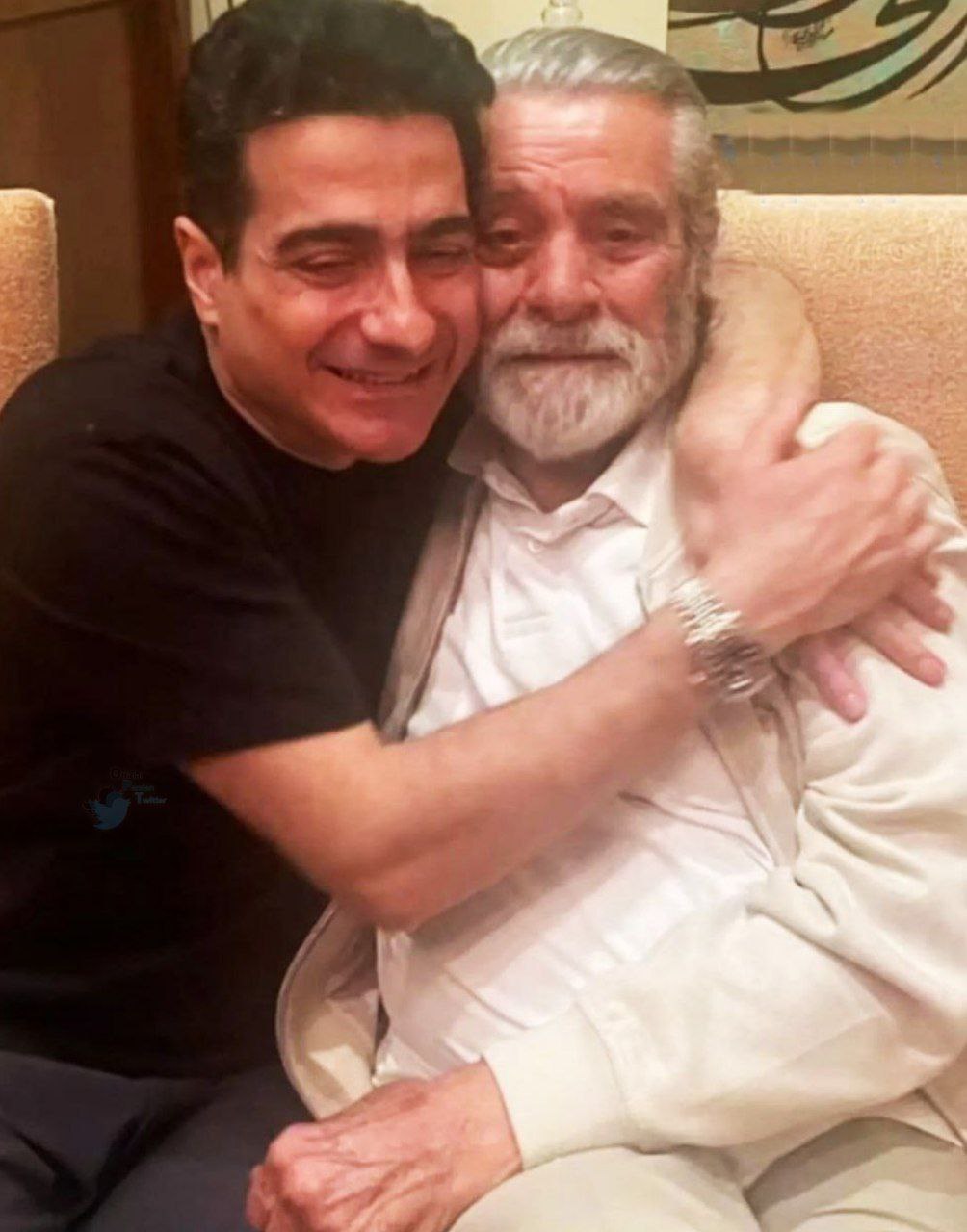 عکس| همایون شجریان در آغوش بهروز وثوقی عکس| همایون شجریان در آغوش بهروز وثوقی | دیلی 3