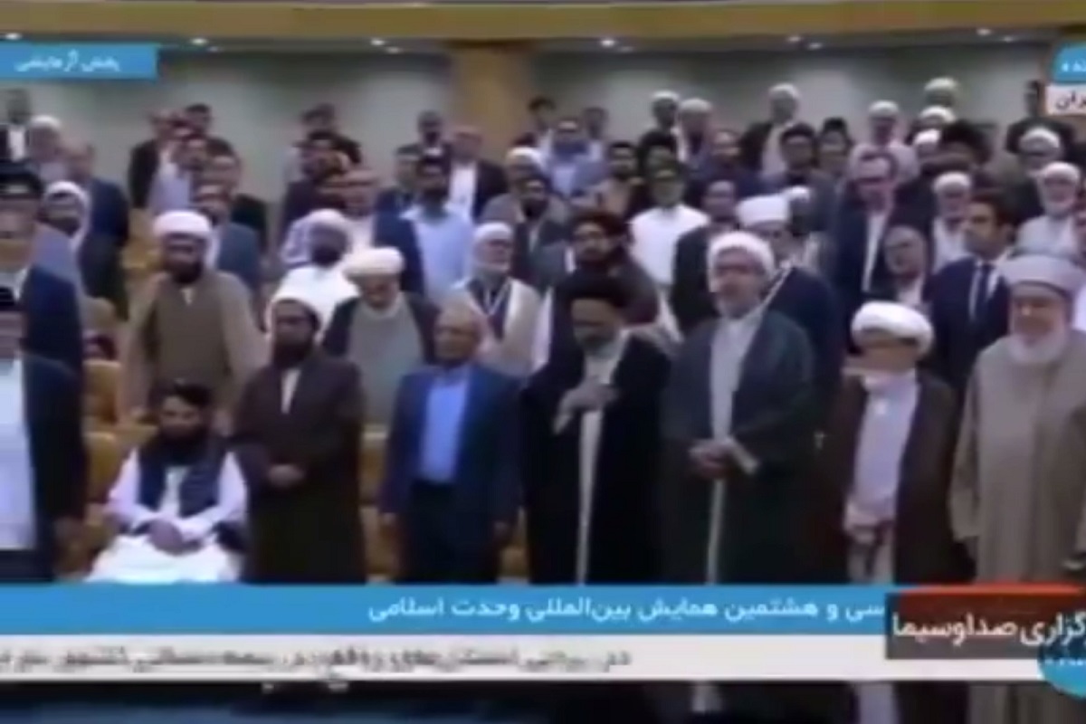 فیلم| بی احترامی نماینده طالبان به سرود ملی ایران در سی و هشتمین کنفرانس وحدت اسلامی | دیلی 3