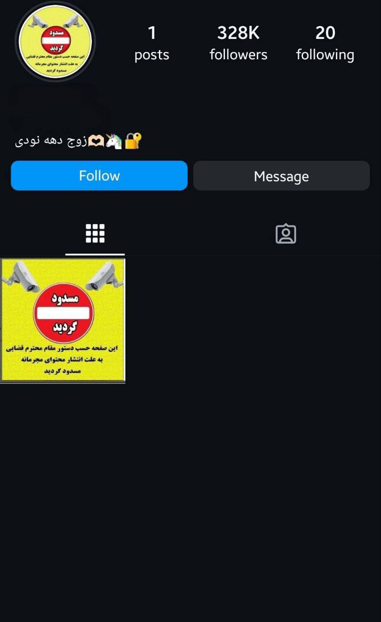 عکس| علت مسدود شدن صفحه زوج دهه نودی در اینستاگرام | دیلی 3