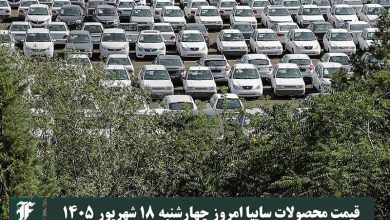 قیمت محصولات سایپا امروز چهارشنبه 18 شهریور 1405 | دیلی 3
